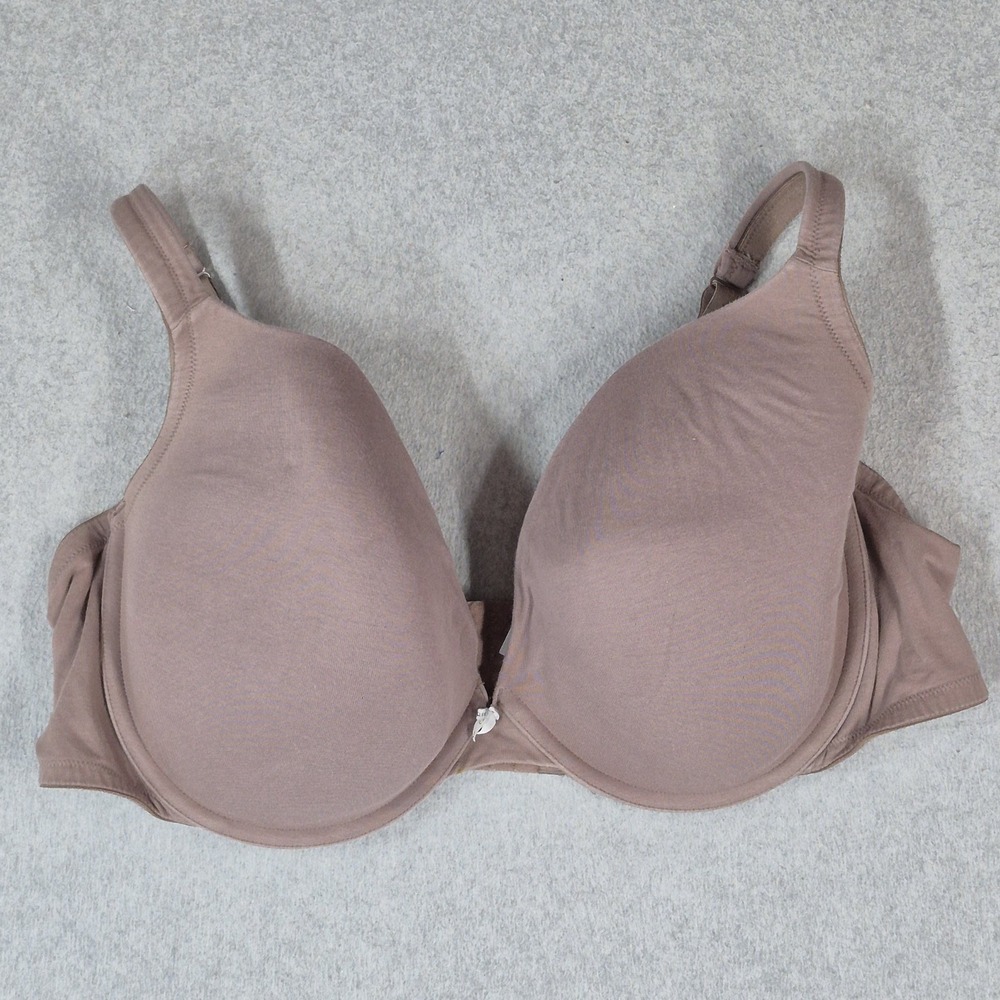Cacique Women Bra 50D Brown Boost Plunge Adjustable Strap Underwired